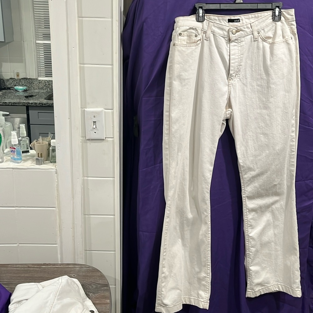 Woman 2pc pant and vest by crazy horse pant Ana long off white p16 v xl